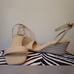 Joie Cream Wedge Sandals